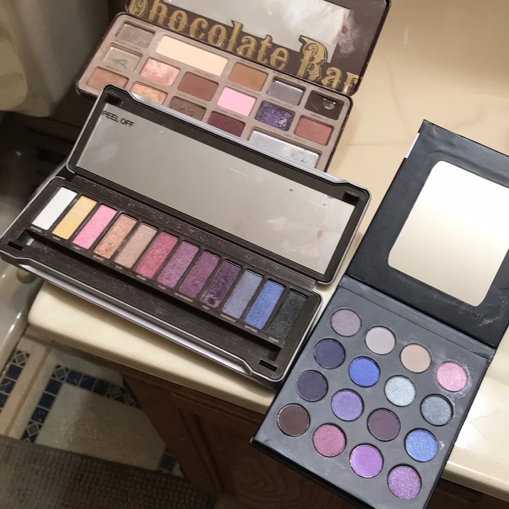 Icon, too faced and bh shadow palettes